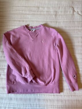 Champion Mauve/Pink Crewneck Sweatshirt - Classic Logo Pullover